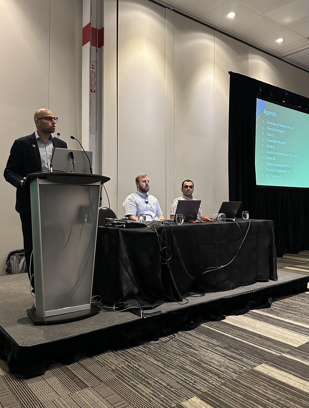 Mohamed Ahmed leading a conference or workshop session